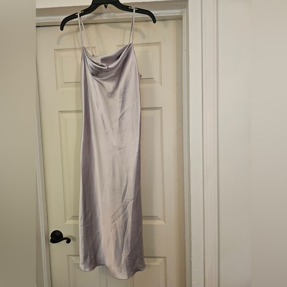 Silver Slip Dress